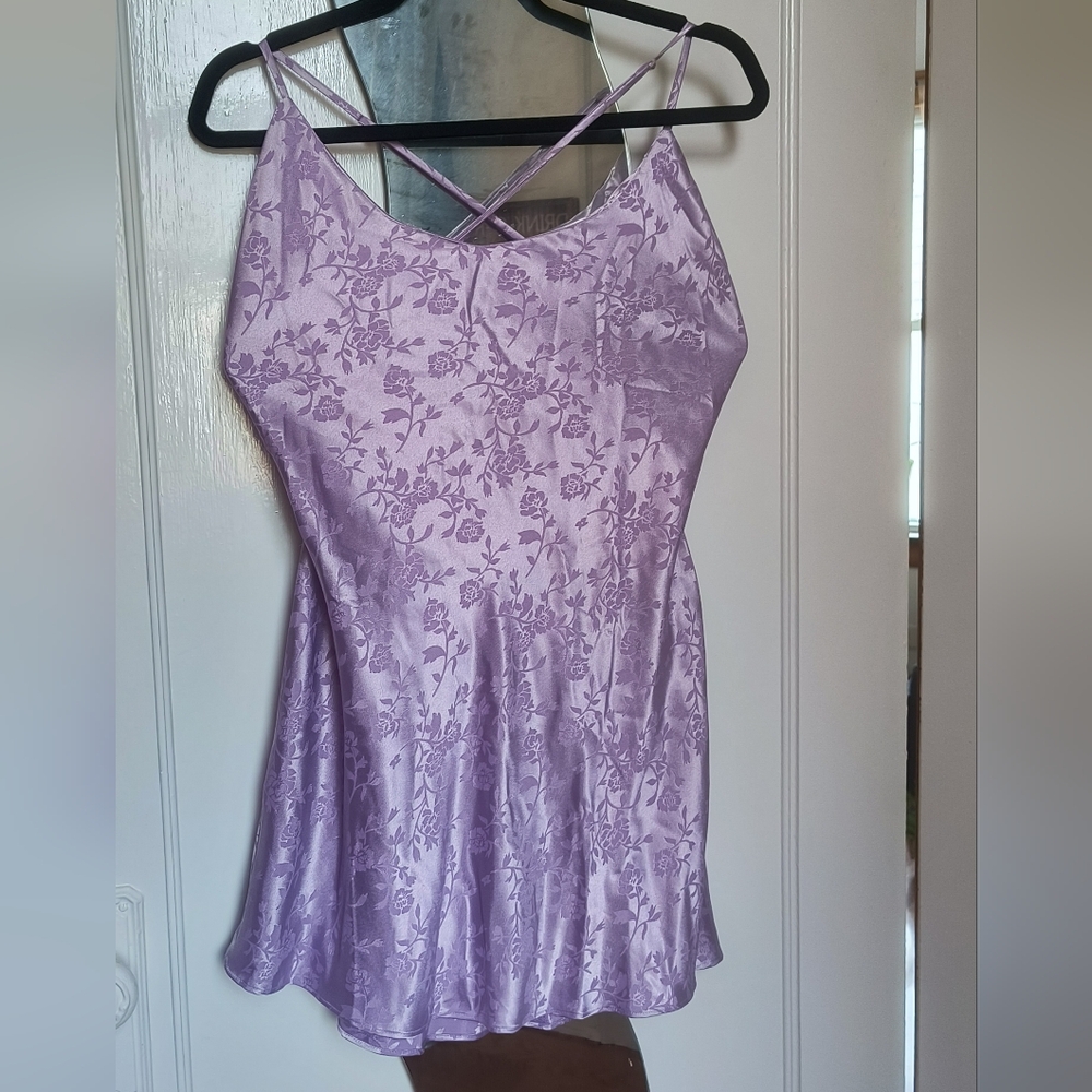 Victoria's Secret Lavender Floral Chemise